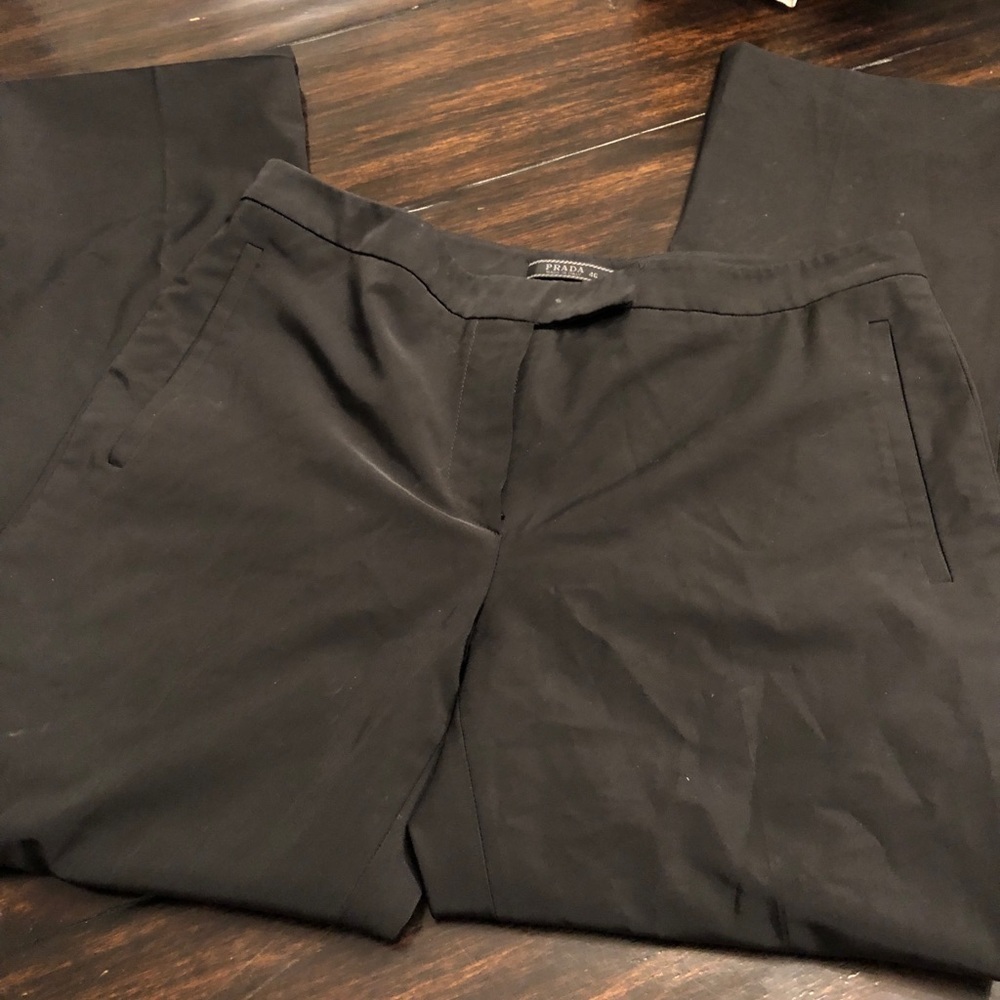 Prada black trousers 46/12 ⭐️🌟🖤
